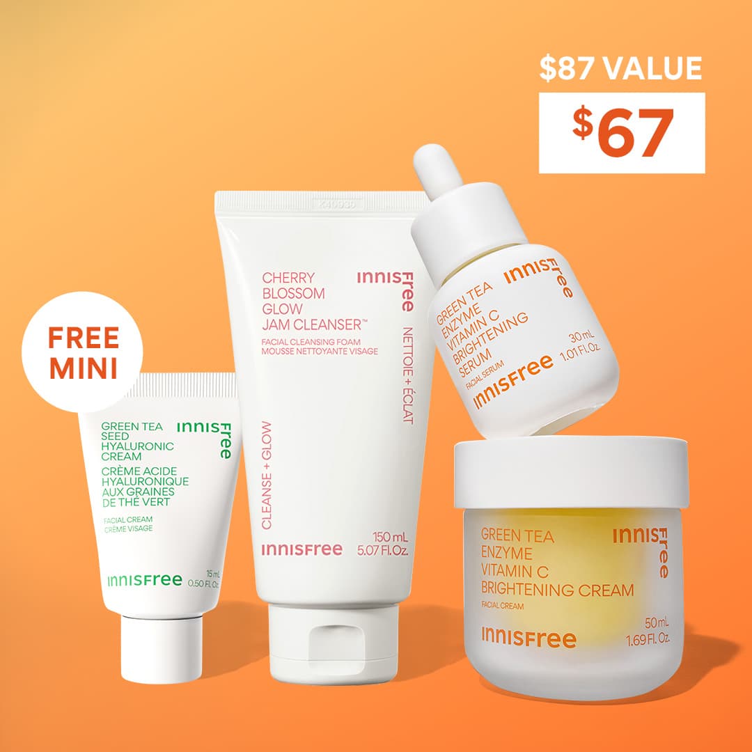 Radiance Routine: $67 $87 value, free mini green tea cream