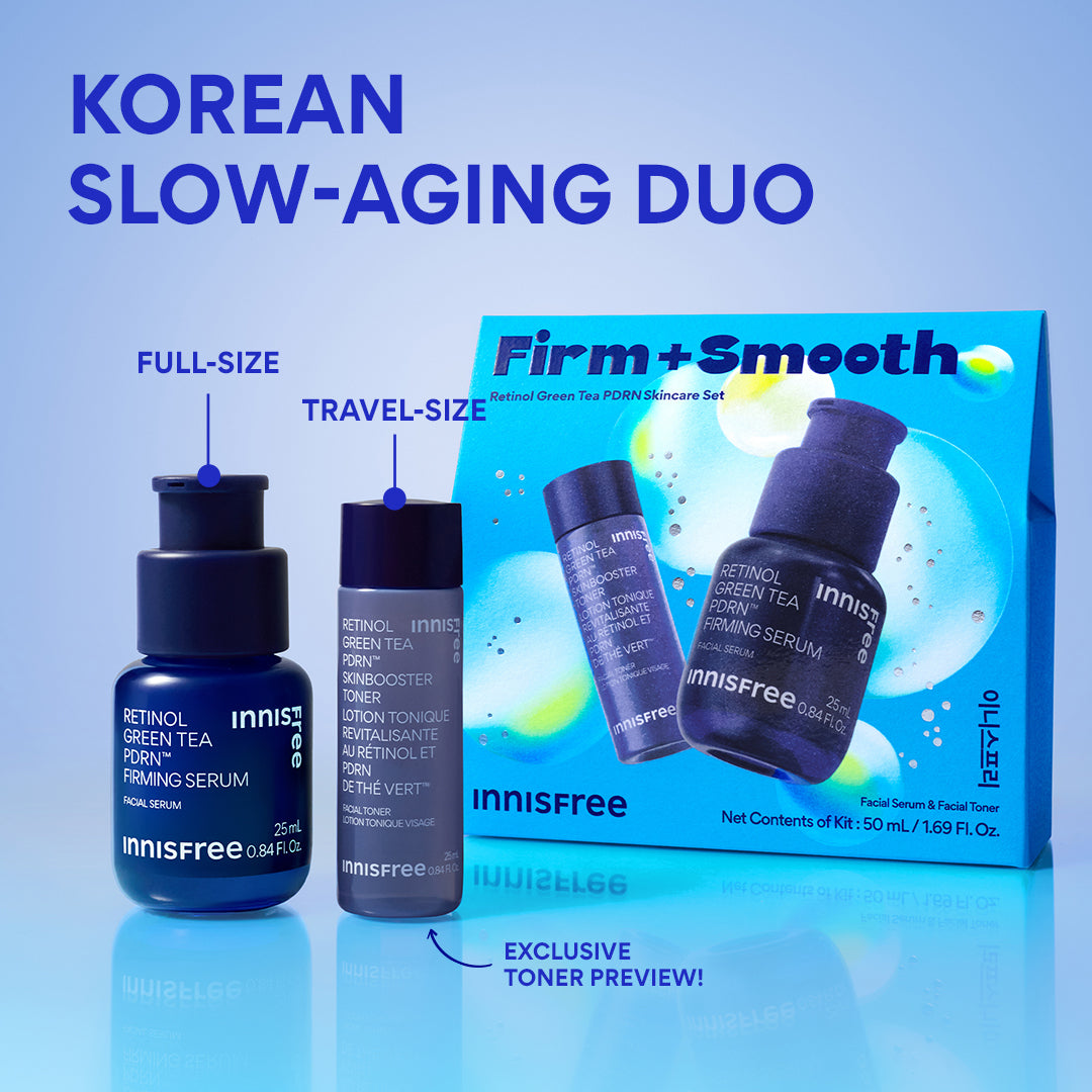 korean slow-aging duo ft. Green Tea PDRN™ Serum and mini Green Tea PDRN™ Toner