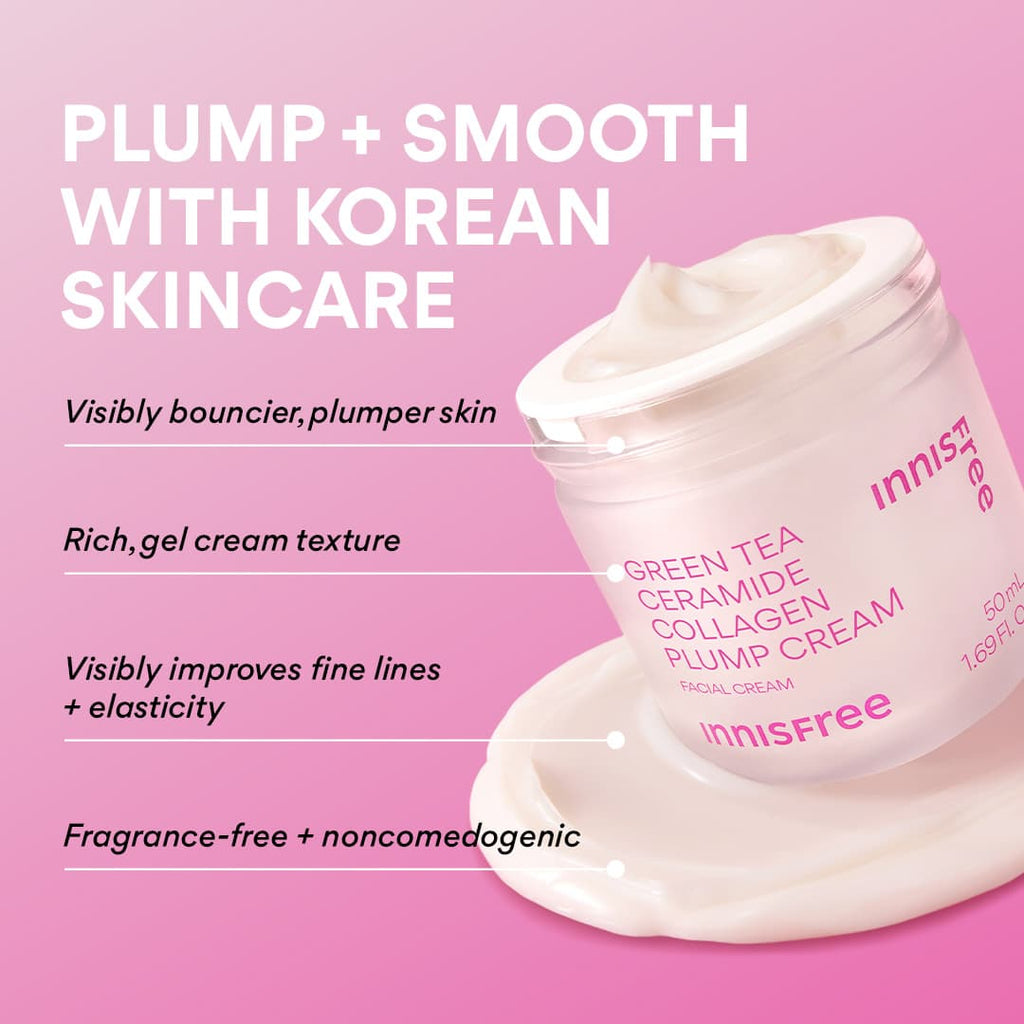Green Tea Ceramide Collagen Plump Cream benefits