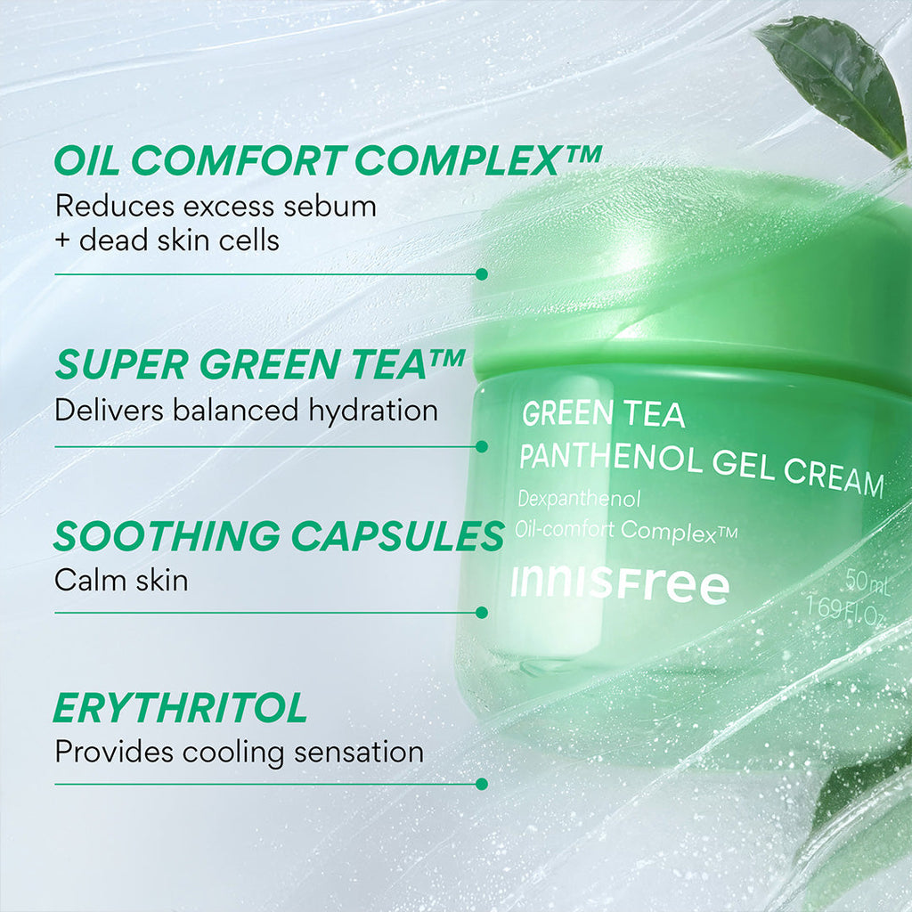 Green Tea Panthenol Gel Cream ingredients