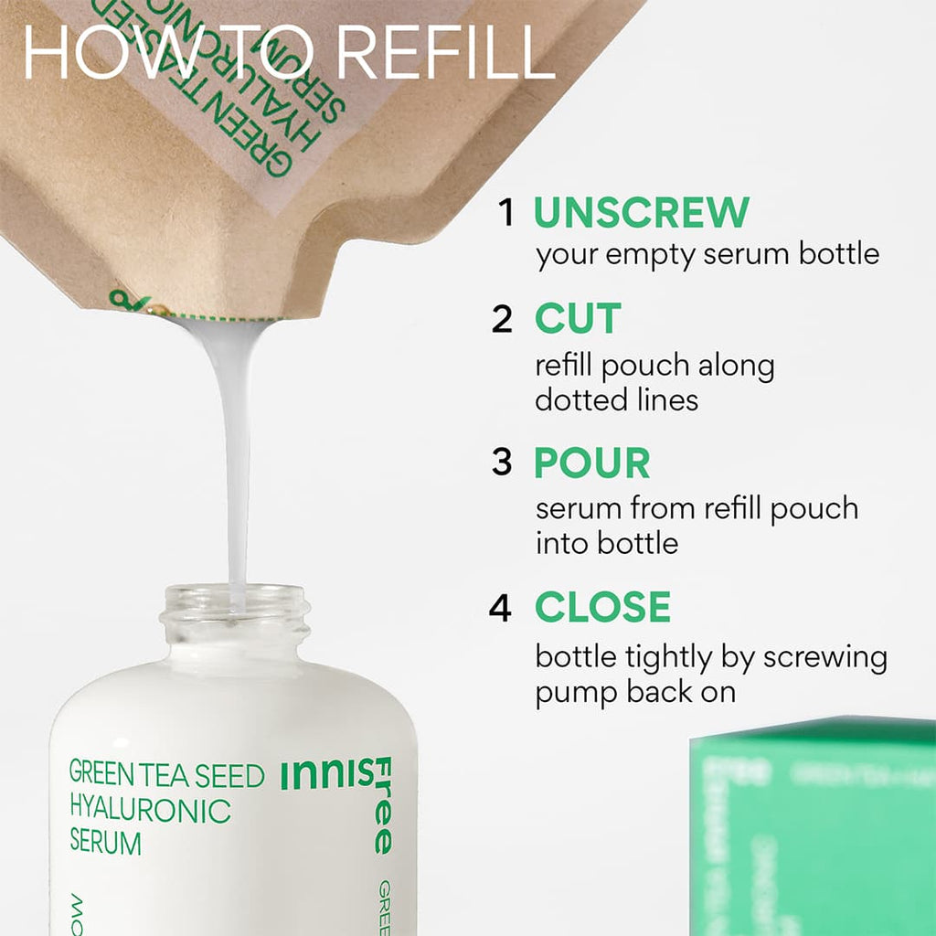 Green Tea Seed Hyaluronic Serum- How To Refill