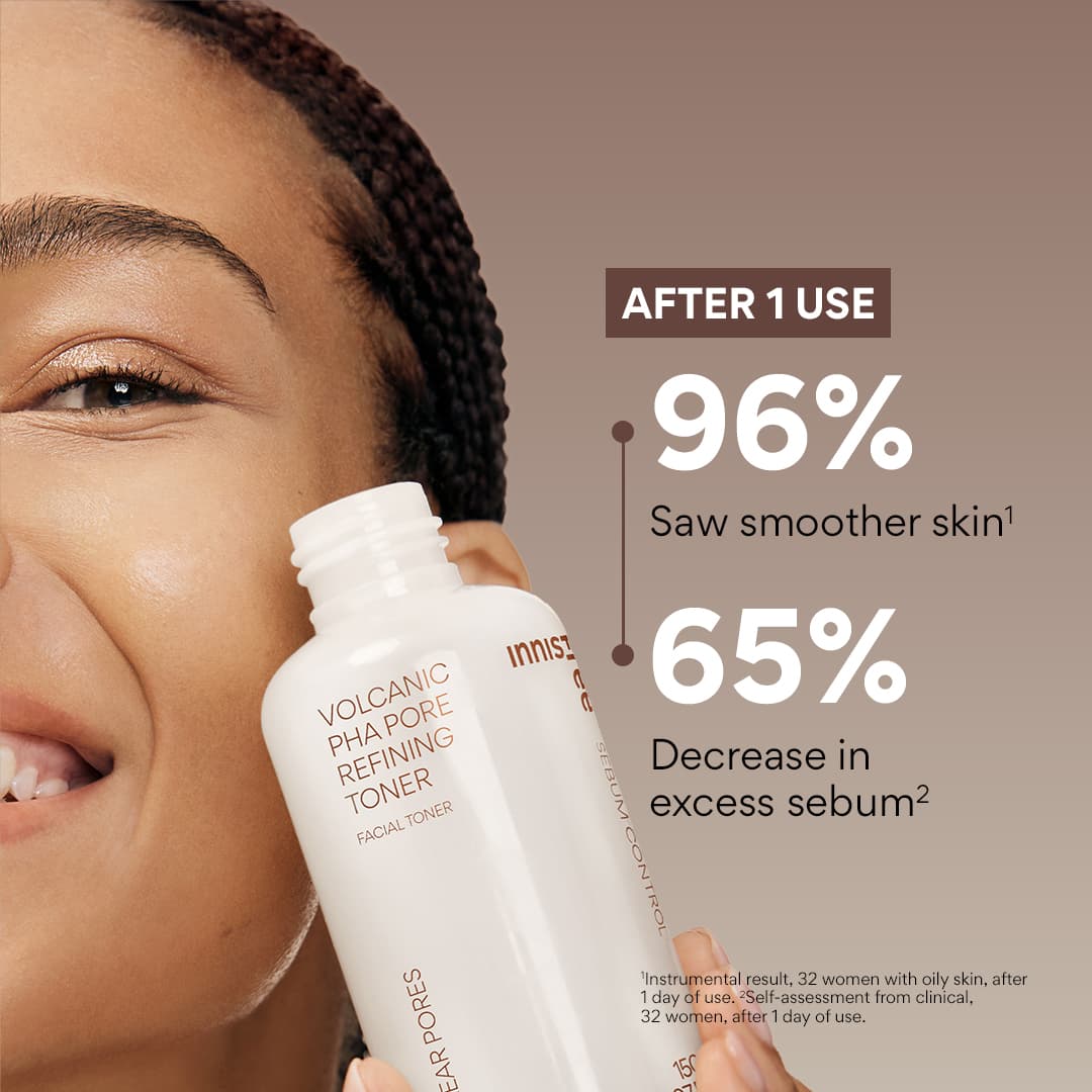Volcanic PHA Pore Refining Toner claims