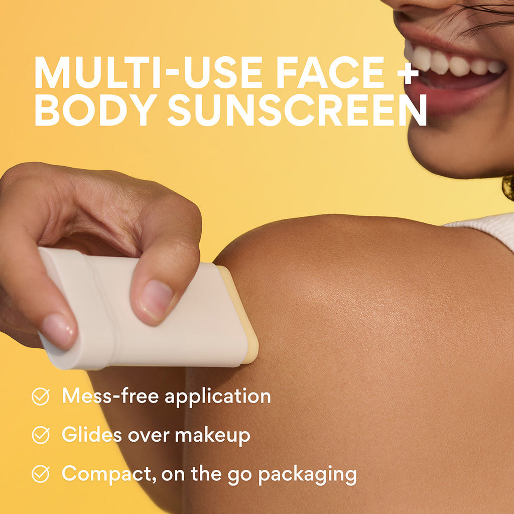Daily UV Sunscreen Stick SPF 50+ multi-use face and body sunscreen