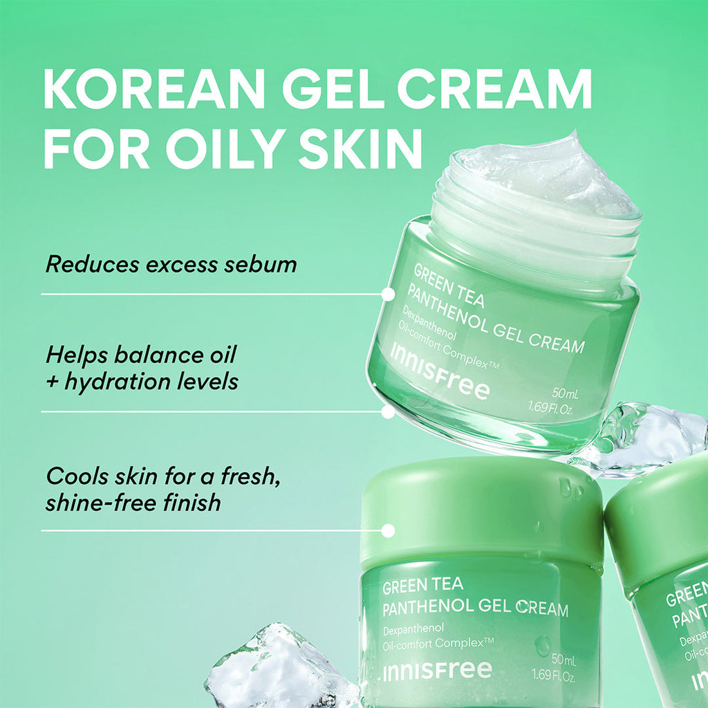 Green Tea Panthenol Gel Cream benefits