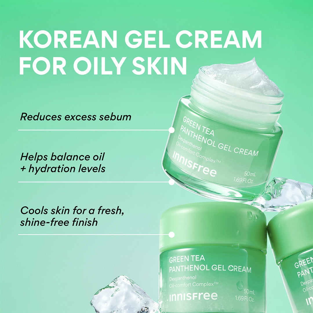 Green Tea Panthenol Gel Cream benefits