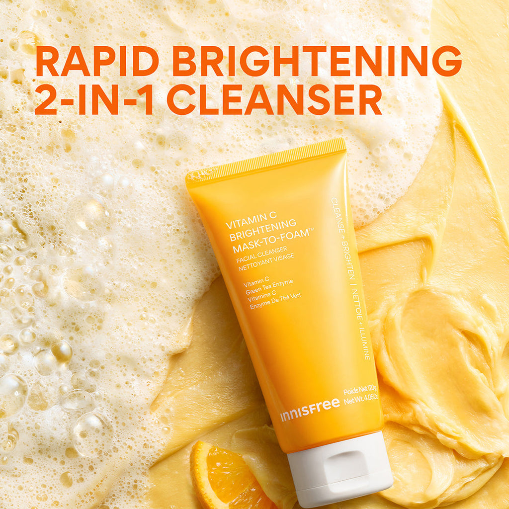 Vitamin C Brightening Mask-To-Foam™ Facial Cleanser rapid brightening 2-in-1 cleanser