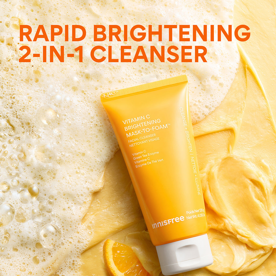 Vitamin C Brightening Mask-To-Foam™ Facial Cleanser rapid brightening 2-in-1 cleanser