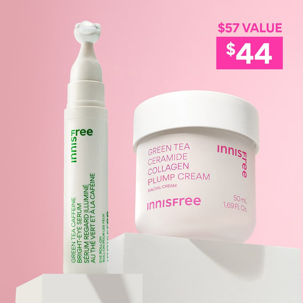 Green Tea Plump + Depuff Duo: $44 $57 value