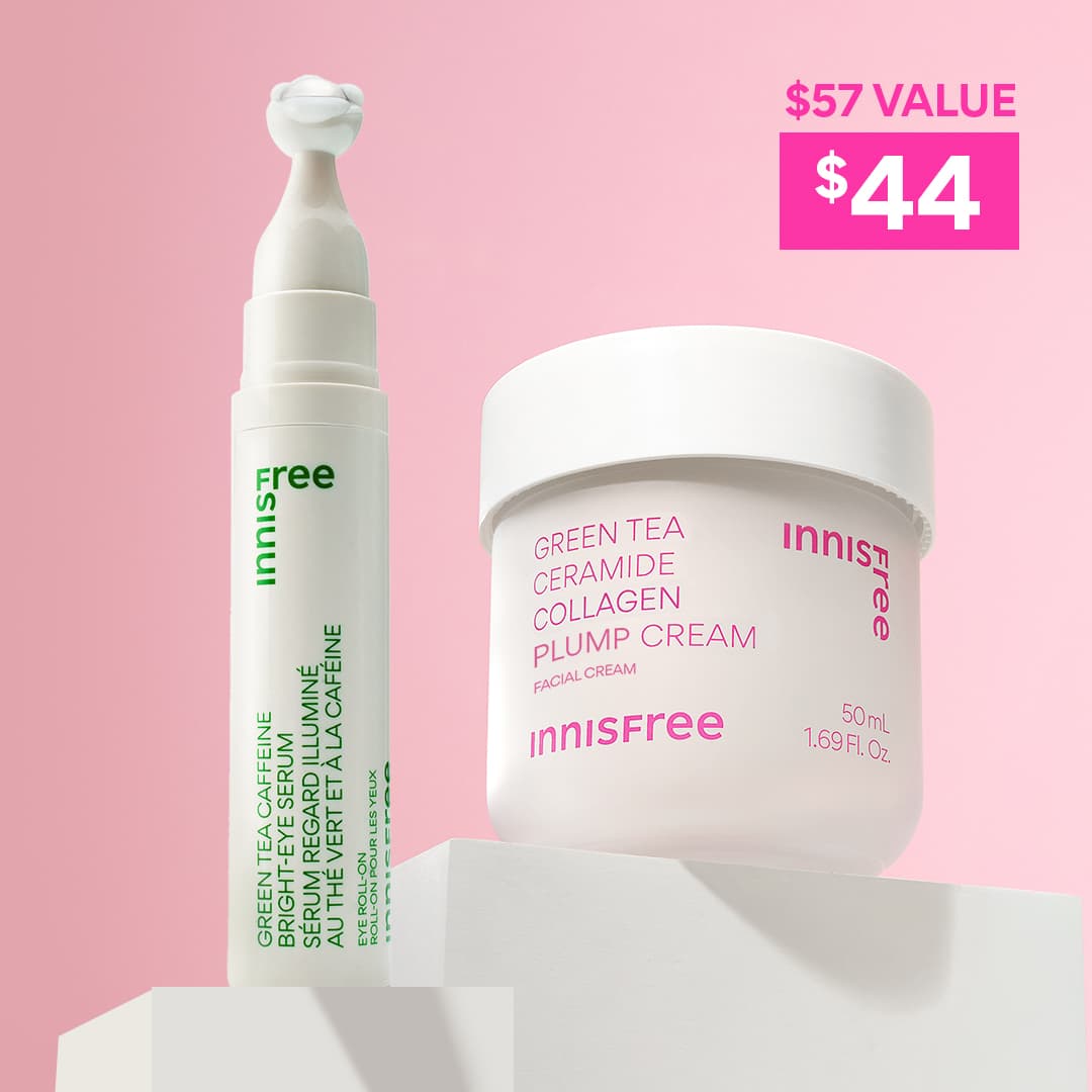 Green Tea Plump + Depuff Duo: $44 $57 value