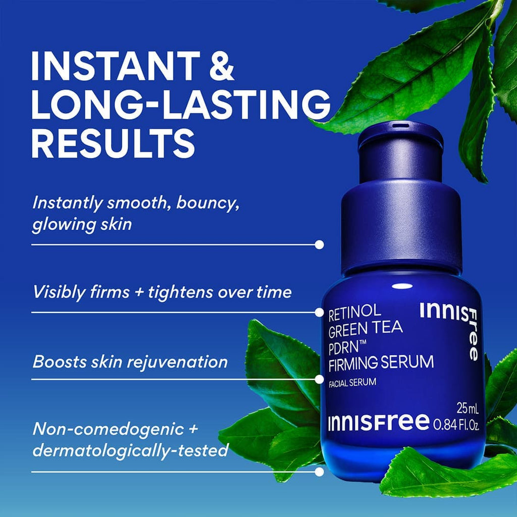 instant and long-lasting results Green Tea PDRN™  Firming Serum benefits