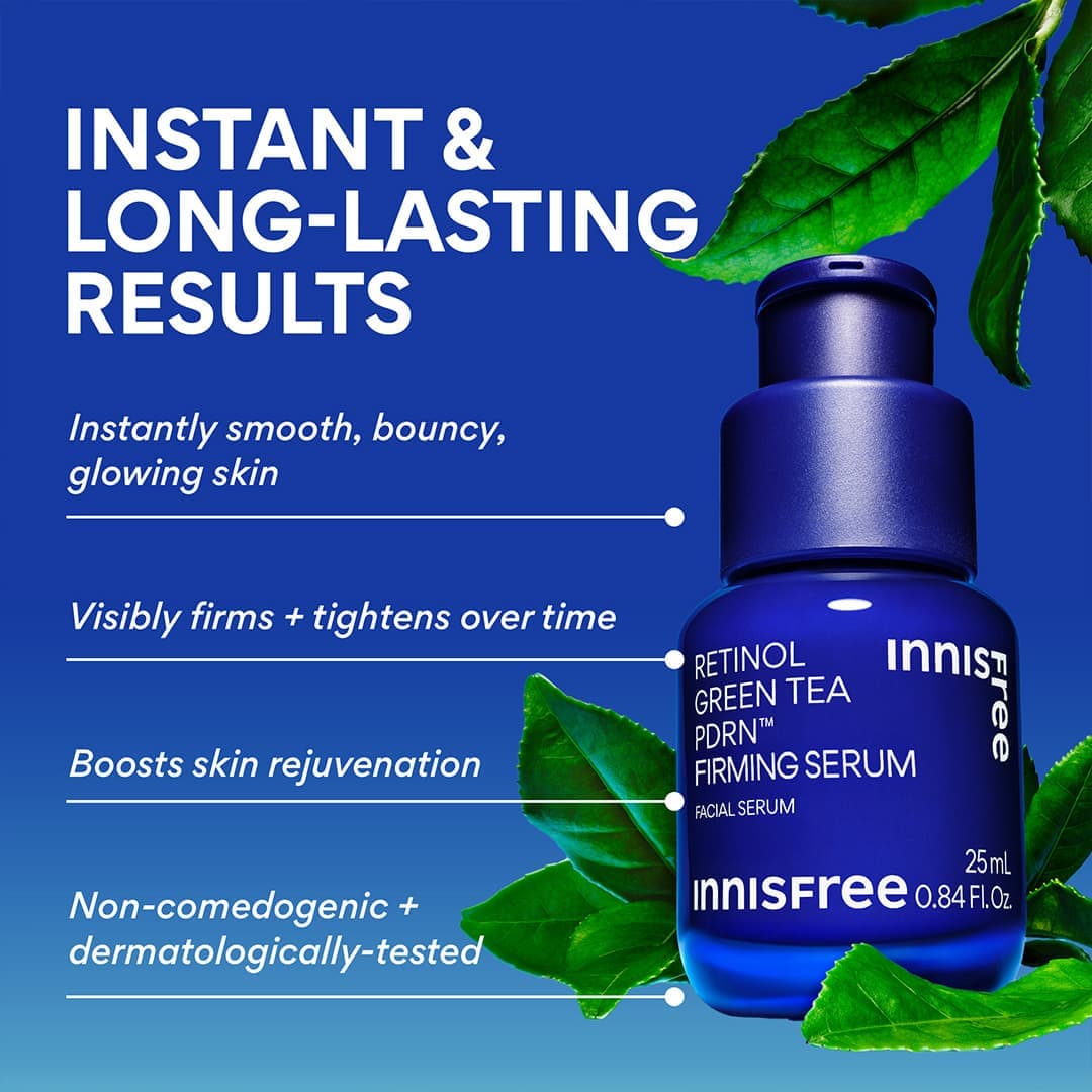 instant and long-lasting results Green Tea PDRN™  Firming Serum benefits
