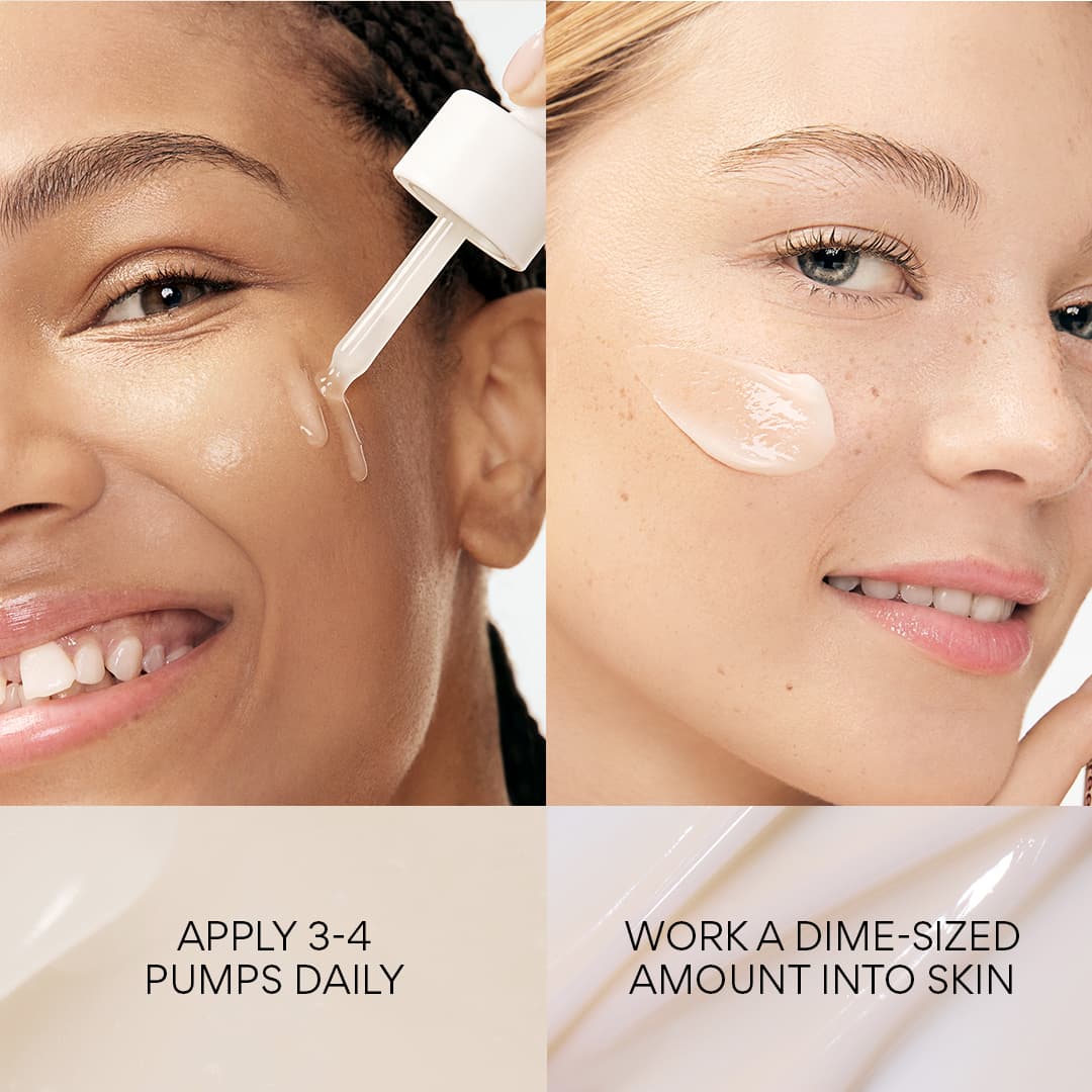 black tea serum and black tea cream how to apply