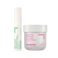 Green Tea Plump + Depuff Duo packshot: green tea eye serum and collagen cream