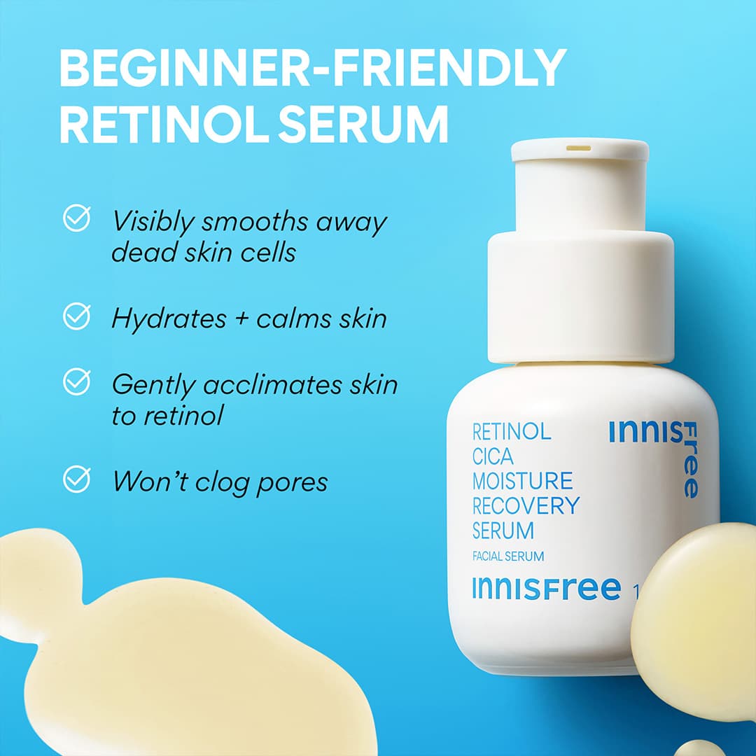 Retinol Cica Moisture Recovery Serum is a beginner-friendly retinol serum