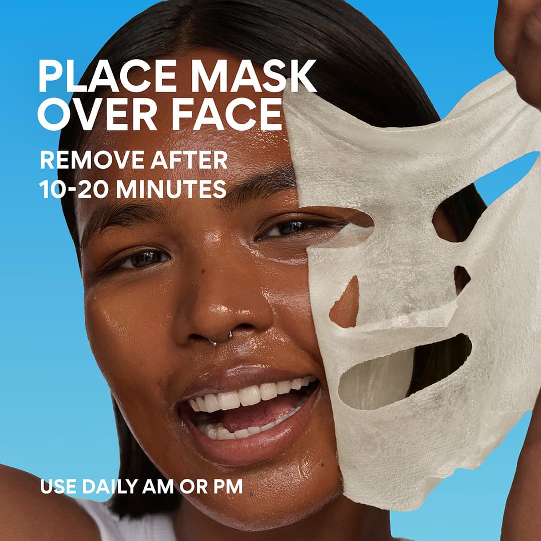 Serum-Infused Sheet Mask 5 Pack - Retinol Cica Recovery, how to apply
