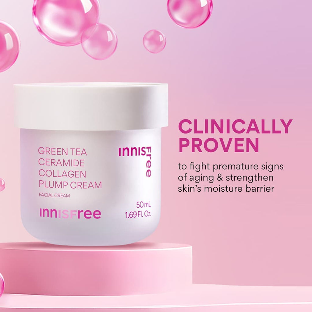 clinically proven to fight premature signs of aging and strenghten skin's moisture barrier with collagen cream