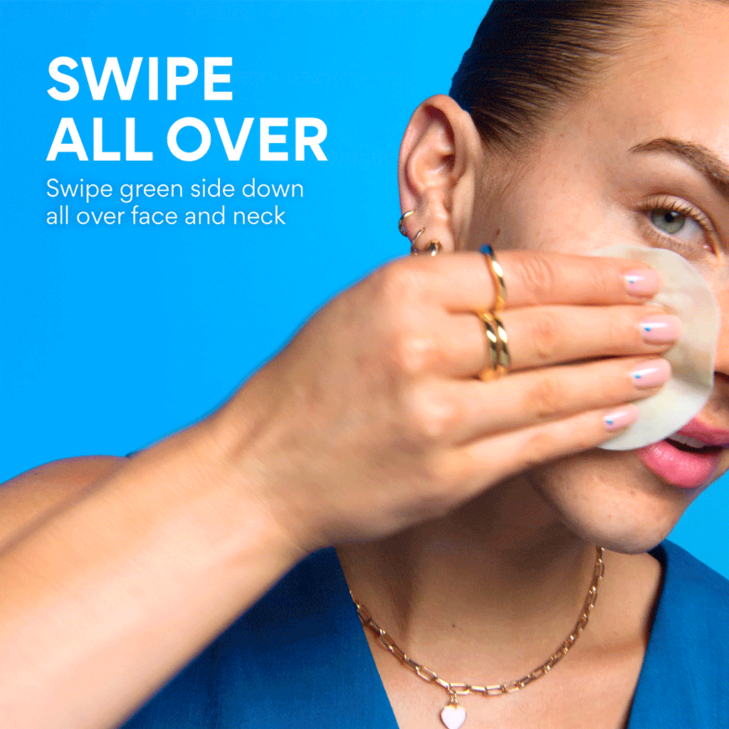 how to swipe daily gentle retinol toner pads