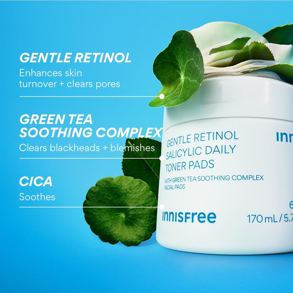 Daily Gentle Retinol Salicylic Toner Pads ingredients
