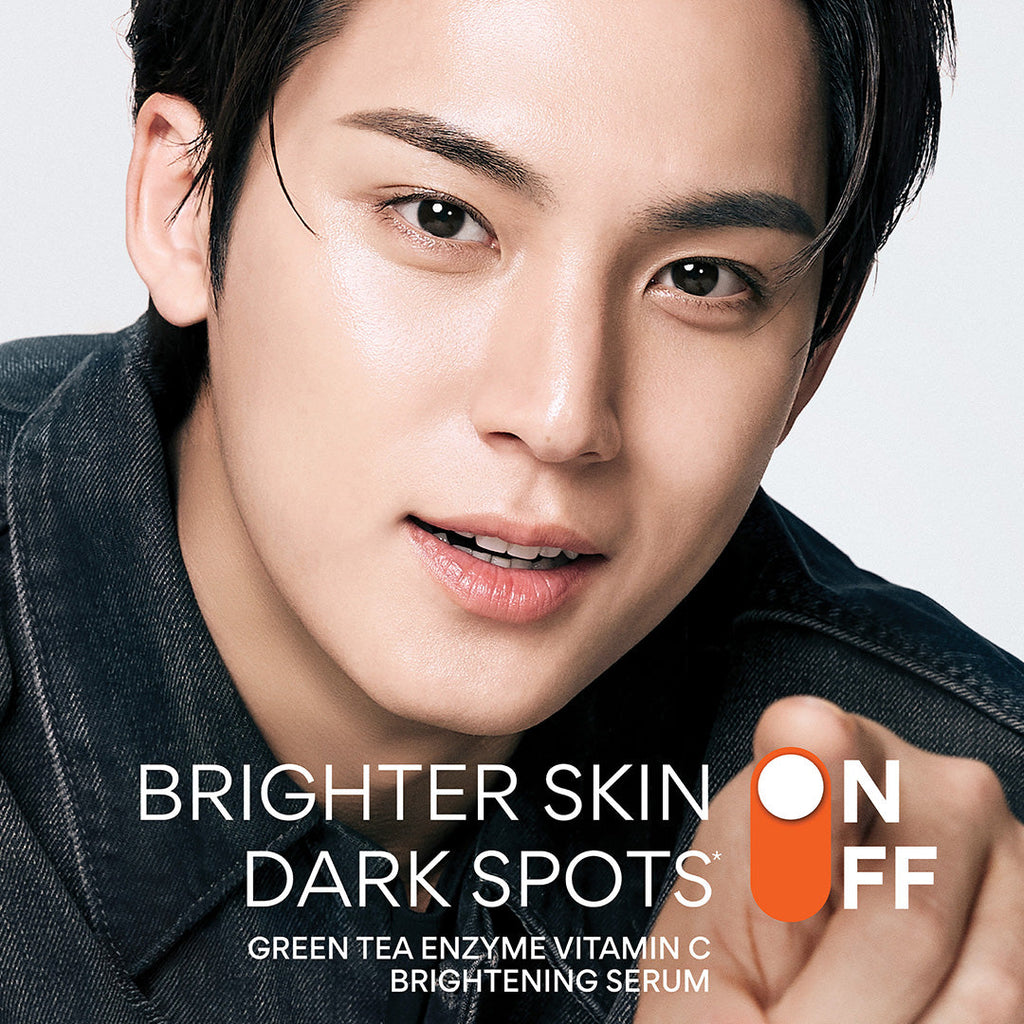 Green Tea Enzyme Vitamin C Brightening Serum mingyu brighter skin on ark spots off