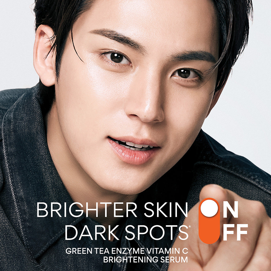 Green Tea Enzyme Vitamin C Brightening Serum mingyu brighter skin on ark spots off