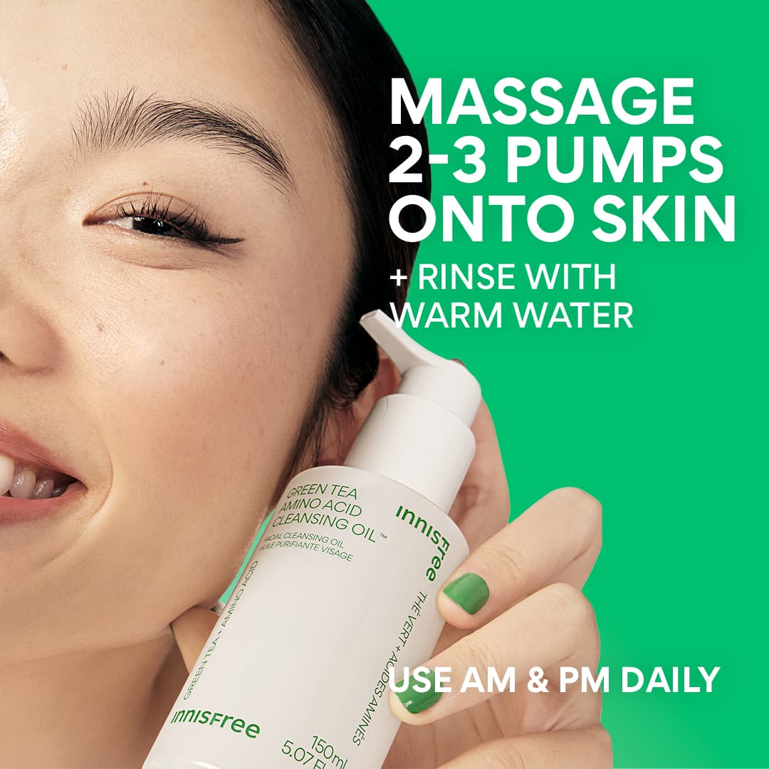 Green Tea Amino Acid Cleansing Oil how to apply