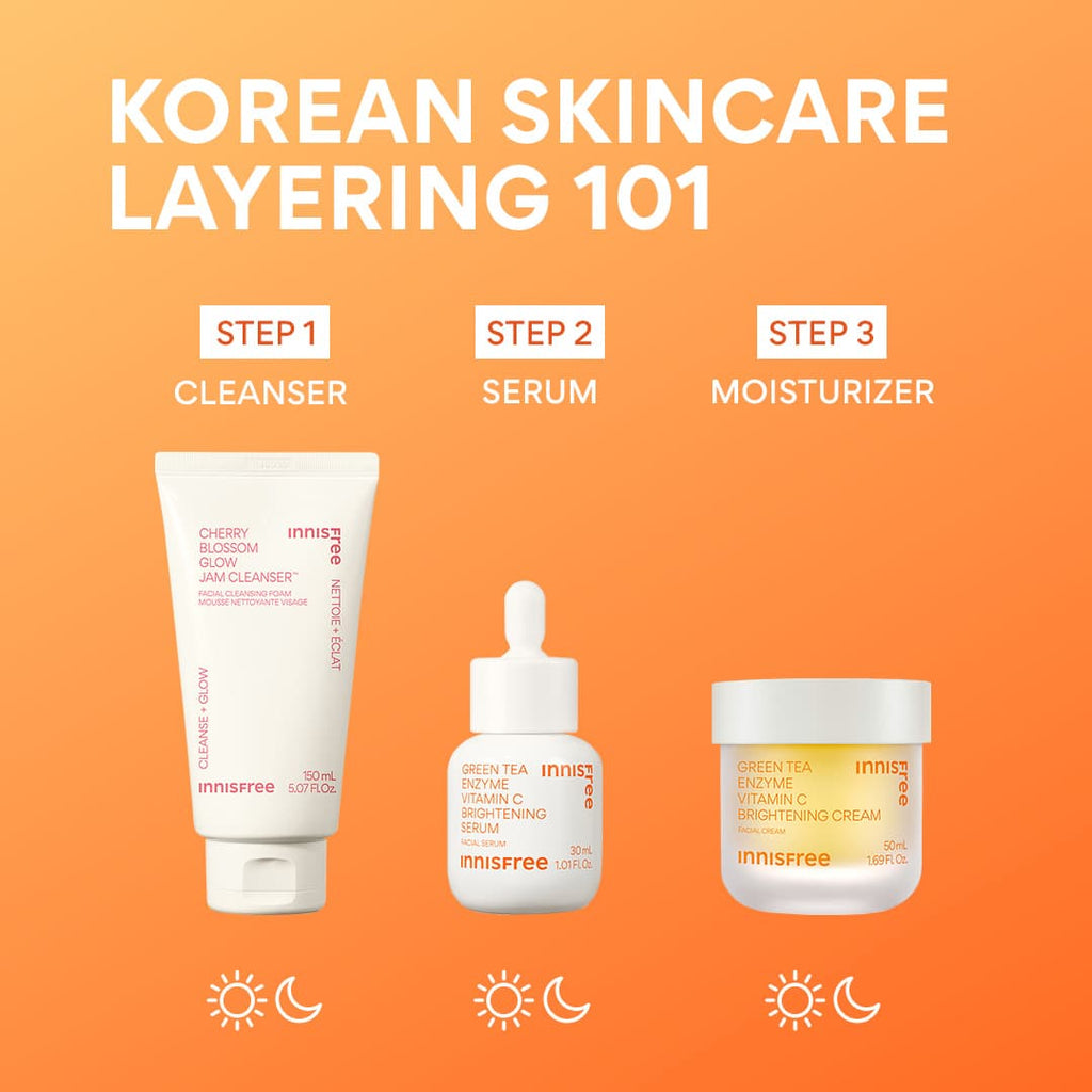 korean skincare layering routine: radiance routine