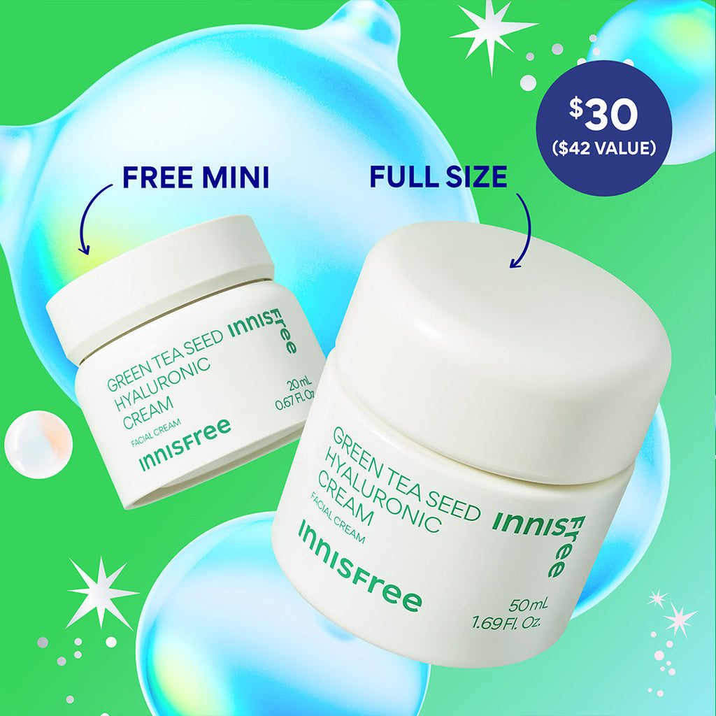 barrier boost holiday set: full-size green tea cream and free mini green tea cream, $30 $42 value