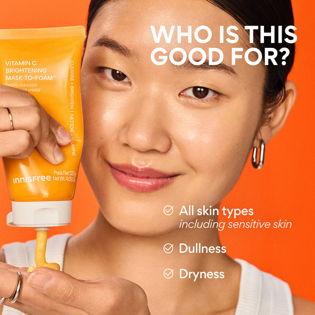 Vitamin C Brightening Mask-To-Foam™ Facial Cleanser who is this good or