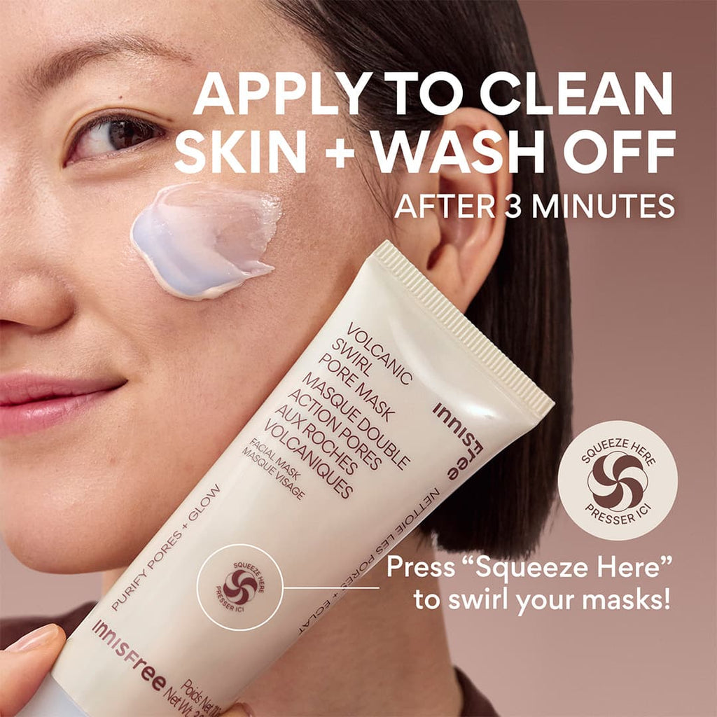 Volcanic Swirl Pore Mask application