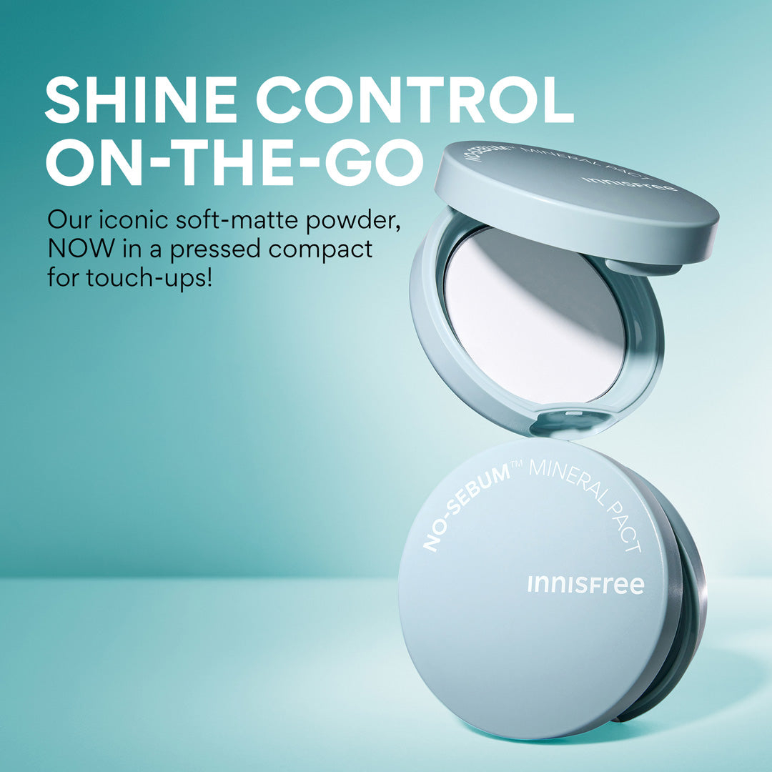 innisfree No-Sebum Mineral Pact shine control on-the-go: COMPACT