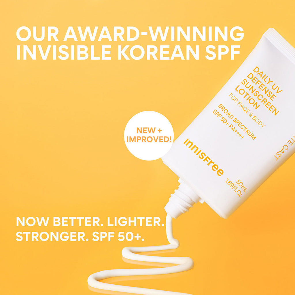 Daily UV Defense Sunscreen SPF 50+ PA++++ our award-winning invisible korean spf now better, lighter, stronger