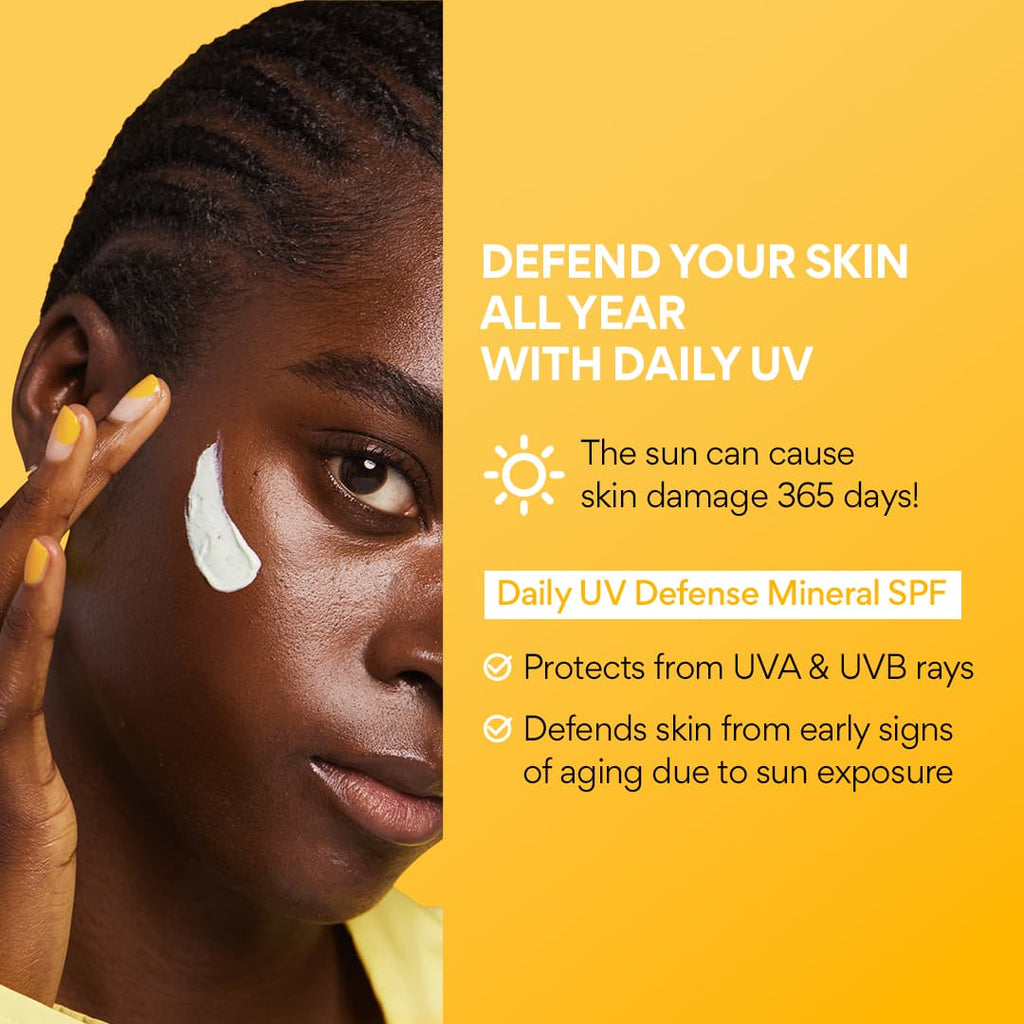 Defend your skin all year with Daily UV Defense Mineral SPF