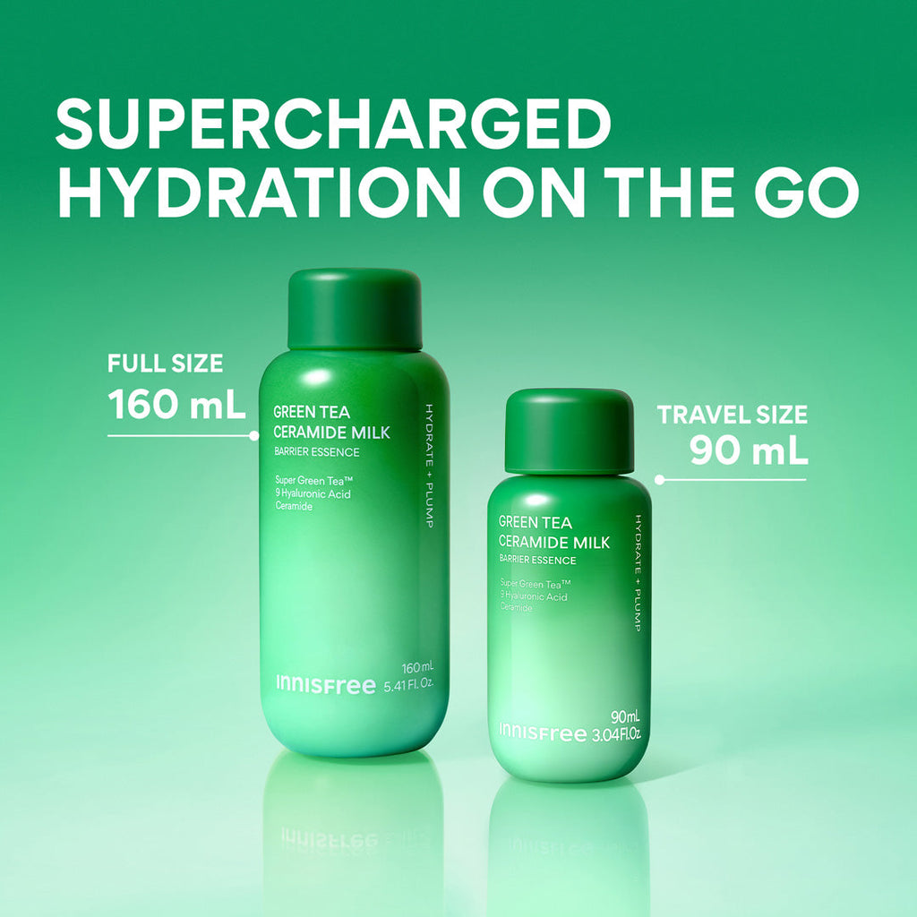 Green Tea Ceramide Milk Barrier Essence supercharged hydration on the go, 90ML