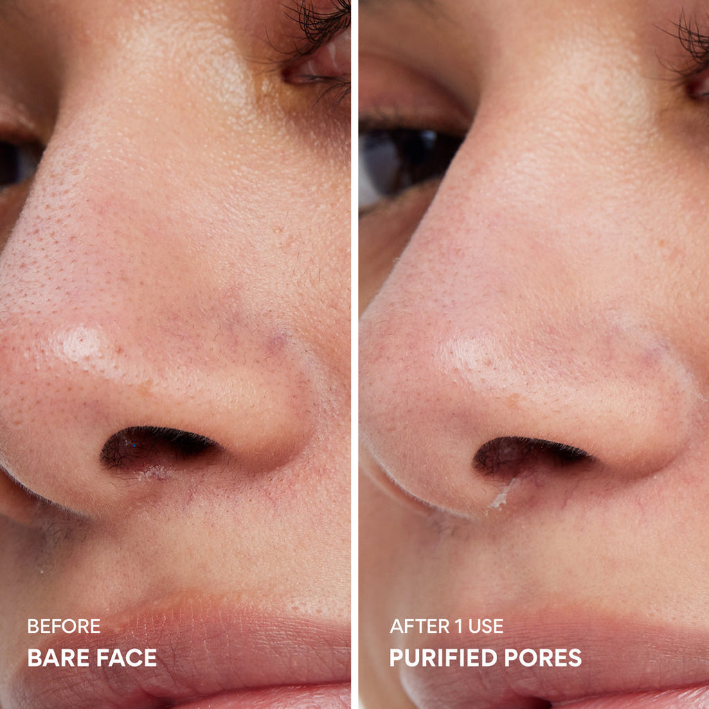 Super Volcanic Pore Clay Mask  ORIGINAL, before and after 1 use