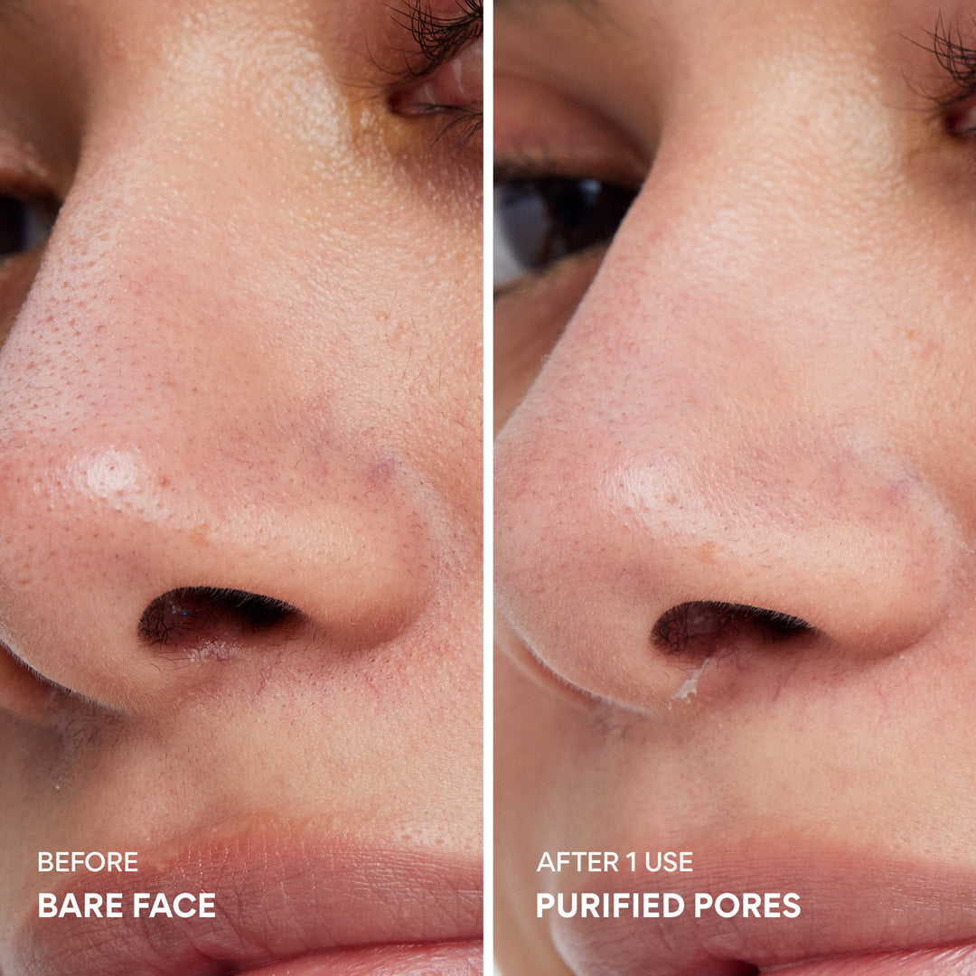 Super Volcanic Pore Clay Mask  ORIGINAL, before and after 1 use