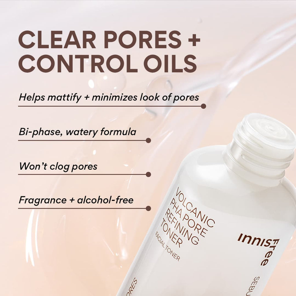 Volcanic PHA Pore Refining Toner benefits