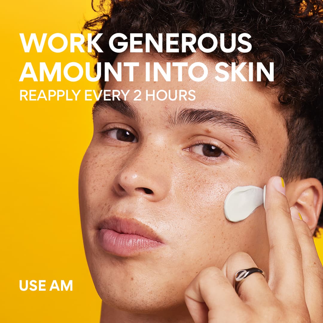 Daily UV Defense Mineral Sunscreen application guideline